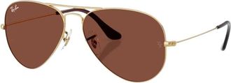 Ray-Ban Aviator Zonnebril - unisex - Zonnebrillen - Geel - 58 MM - Accessoires