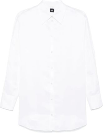 BOSS Camicia con dettagli in pizzo - Bianco