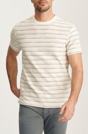 34 Heritage Feeder Stripe Cotton Blend T-Shirt in Beige at Nordstrom, Size Xx-Large
