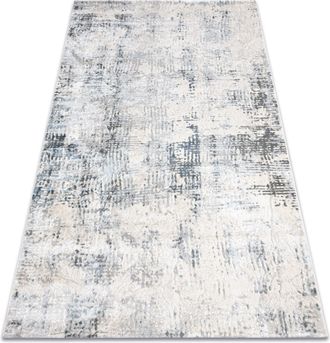 RugsX Rugsx - Alfombra Acr&iacute;lica Elitra 6202 Abstracci&oacute;n Vintage Marfil / Azul Blue 240x350 Cm