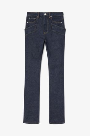 Ganni Navy Skinny Jeans in Stretch Denim - Size 24W/33L Organic Cotton