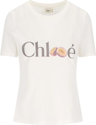 Chlo&eacute; Logo Cotton T-shirt