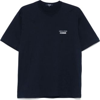 Comme Des Garçons T-shirt con logo - Blu