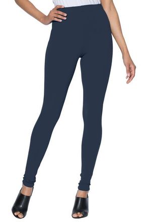 Roaman's Plus Size Essential Stretch Ankle Length Pull-On Legging in Navy at Nordstrom, Size Small