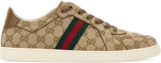 Gucci Beige Logo Collection Sneakers