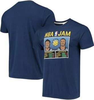 Homage Mens Ja Morant & Jaren Jackson Jr. Navy Memphis Grizzlies NBA Jam T-Shirt in Heather Navy at Nordstrom, Size Large