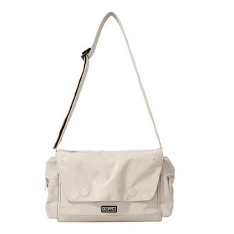 Generic Cymwer Casual Nylon Crossbody Bags Multi-pocket Sports Bag for Women Travel (Beige)