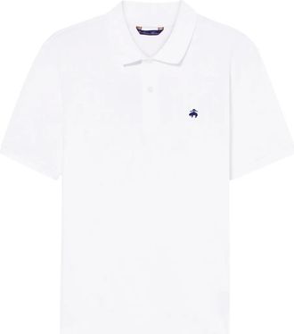 Brooks Brothers logo-embroidered polo shirt - White