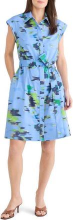 Nic+Zoe Camille Water Lilies Dress in Blue Multi at Nordstrom, Size Xx-Large