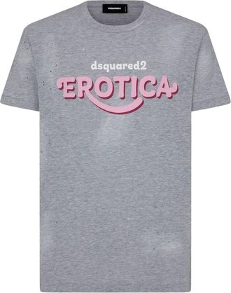 Dsquared2 Erotica cotton T-shirt - men - Cotton - M - Grey