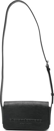 Alexander Wang Crossbodytas met logo-reliëf - Zwart