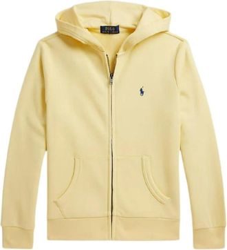 Polo Ralph Lauren Terry Hooded Zip Sweatshirt - male - Polo Ralph Lauren - Kids Sweatshirts - Yellow - 18 M - Kids