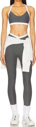 Beyond Yoga Spacedye Outlines High Waisted Midi Leggings In True Gray Heather
