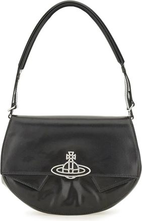 Vivienne Westwood Sadie Schoudertas - Dames - Schoudertassen - Zwart - ONE Size - Leer - Tassen