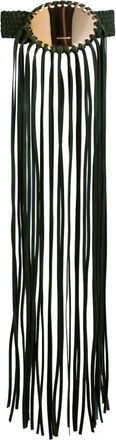 Silvia Tcherassi Maya fringed belt - Green