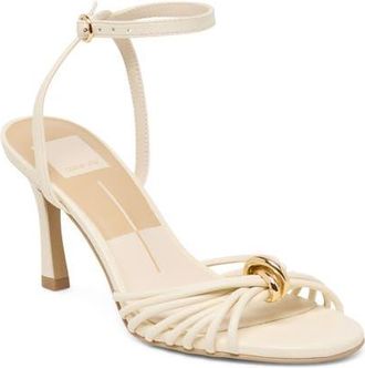 Dolce Vita Isebel Ankle Strap Sandal in Off White Leather at Nordstrom, Size 7.5