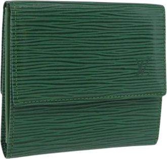 Louis Vuitton Pre-owned Wallet - Dames - Vintage Accessoires - Groen - ONE Size - Leer - Vintage