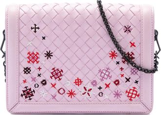Bottega Veneta Pre-owned Bottega Veneta Nappa Intrecciato Meadow Flower Montebello Crossbody Ladies G96GKA5KT5M9JV0D
