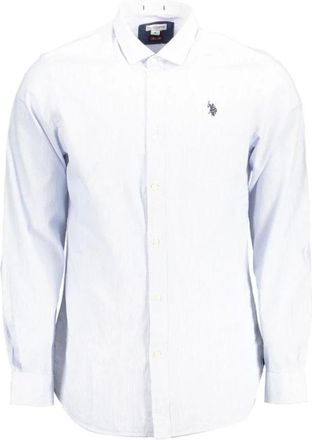 U.S.Polo Association U.s. Polo Assn., Heren, Overhemden, Blauw, Maat: 2XL Katoen