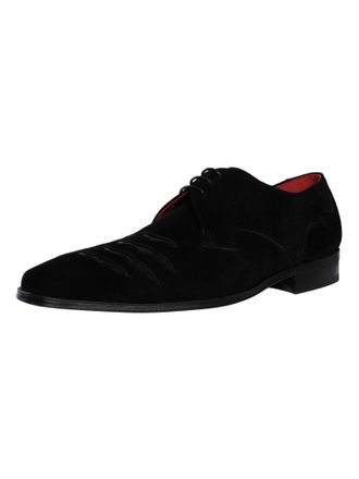 Jeffery West Scheurvaste Su&egrave;de Brogueschoenen, Zwart