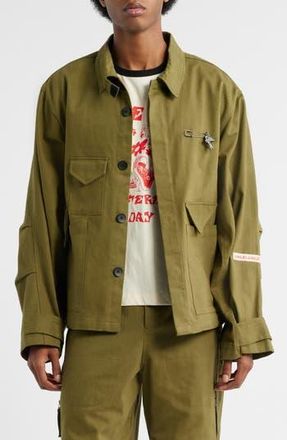 Jungles Heavyweight Cotton Drill Jacket in Green at Nordstrom Rack, Size Medium