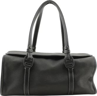 Ferragamo Tweedehands Canvas handtassen - Dames - Vintage Handtas - Zwart - ONE Size - Vintage