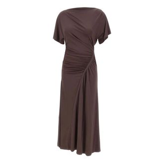 HUGO BOSS Kleedjes, Dames, Bruin, S, Ecaren Jurk