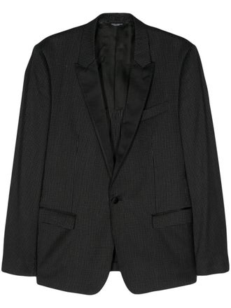 Dolce & Gabbana Blazer a pois anni 2000 - Nero