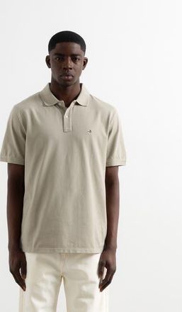 Edmmond Studios Duck Logo Piqu&eacute; Polo Shirt in Plain Taupe at Nordstrom, Size X-Large