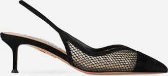 Aquazzura Gia Mesh 50 Slingbacks