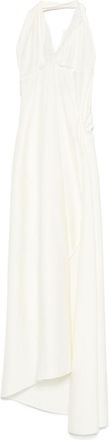 Coperni asymmetric maxi dress - White