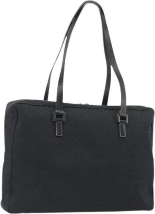 Fendi Pre-owned Zucchino Tote Bag - Dames - Vintage Shopper - Zwart - ONE Size - Vintage