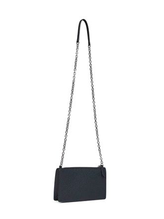 Maison Margiela Womens Mini Crossbody Bag Four Stitches Black Calf Leather