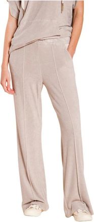 Mason's Easy Straight Chino Jogger Broek - Dames - Wijde Broeken - Beige - S - Broeken