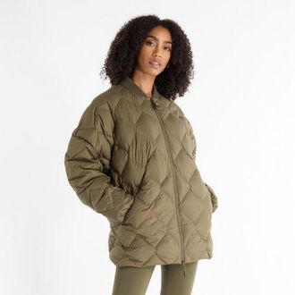 New Balance Donna Pinnacle Bomber in Verde, Politessuto, Taglia XL