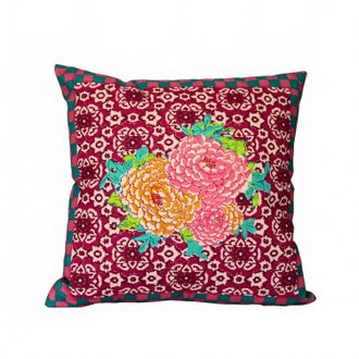 Lisa Corti Corolla Frida Pillow In Red