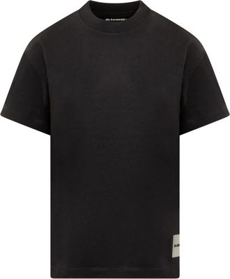 Jil Sander 3-Pack T-Shirt - Dames - T-shirts - Zwart - XS - Katoen - Tops