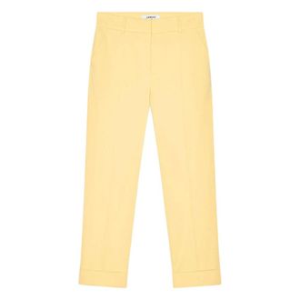 Janice Cropped Trousers, female, Yellow, Size: XL Sean Cropped Trousers