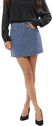 Ganni Blue Stripes Mini Skirt