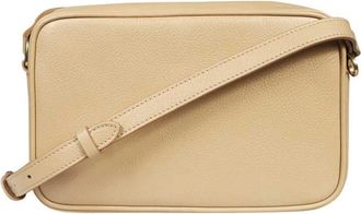 IL BISONTE Stijlvolle leren crossbodytas - Dames - Schoudertassen - Beige - ONE Size - Leer - Tassen