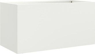 vidaXL Jardinera Acero Blanco 62x30x29 Cm Vidaxl