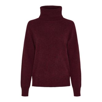 BTF-CPH Btfcph - Alma Yak Turtleneck - Dames - Truien - Rood - Maat: XL Wol