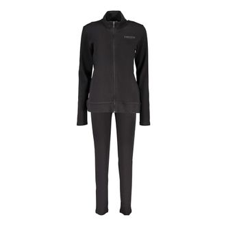 Freddy Training Sets, female, Black, Size: XS Zip And High Neck Tracksuit