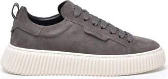Antony Morato Grey Leather Sneakers
