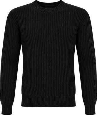 Roberto Ricci Design Velvet Rave Round Black Sweater