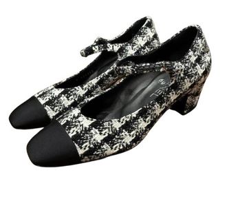 Chanel Tweed Mary Jane Heels Size 39