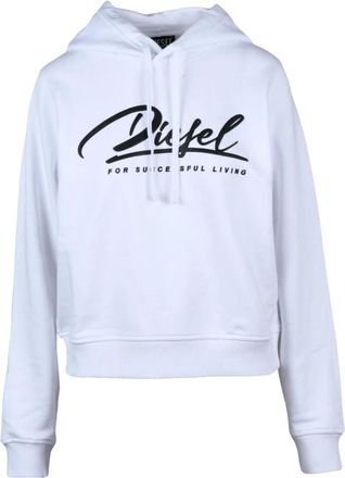 Diesel Hoodies & sweatvesten, Dames, Wit, S, Katoen, Hooded Sweatshirt