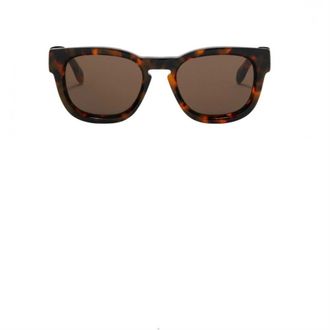 Palm Angels Mens Accessories Riverside Rectangle Sunglasses in Havana Brown - One Size
