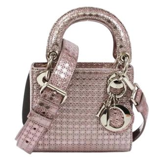 Dior Pre-owned Vintage Mini Patent Shoulder Bag - Dames - Pre-owned - Roze - Maat: ONE Size Leer