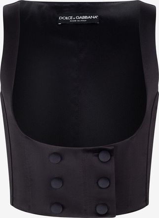 Dolce & Gabbana Smokingweste aus Duchesse-Seide